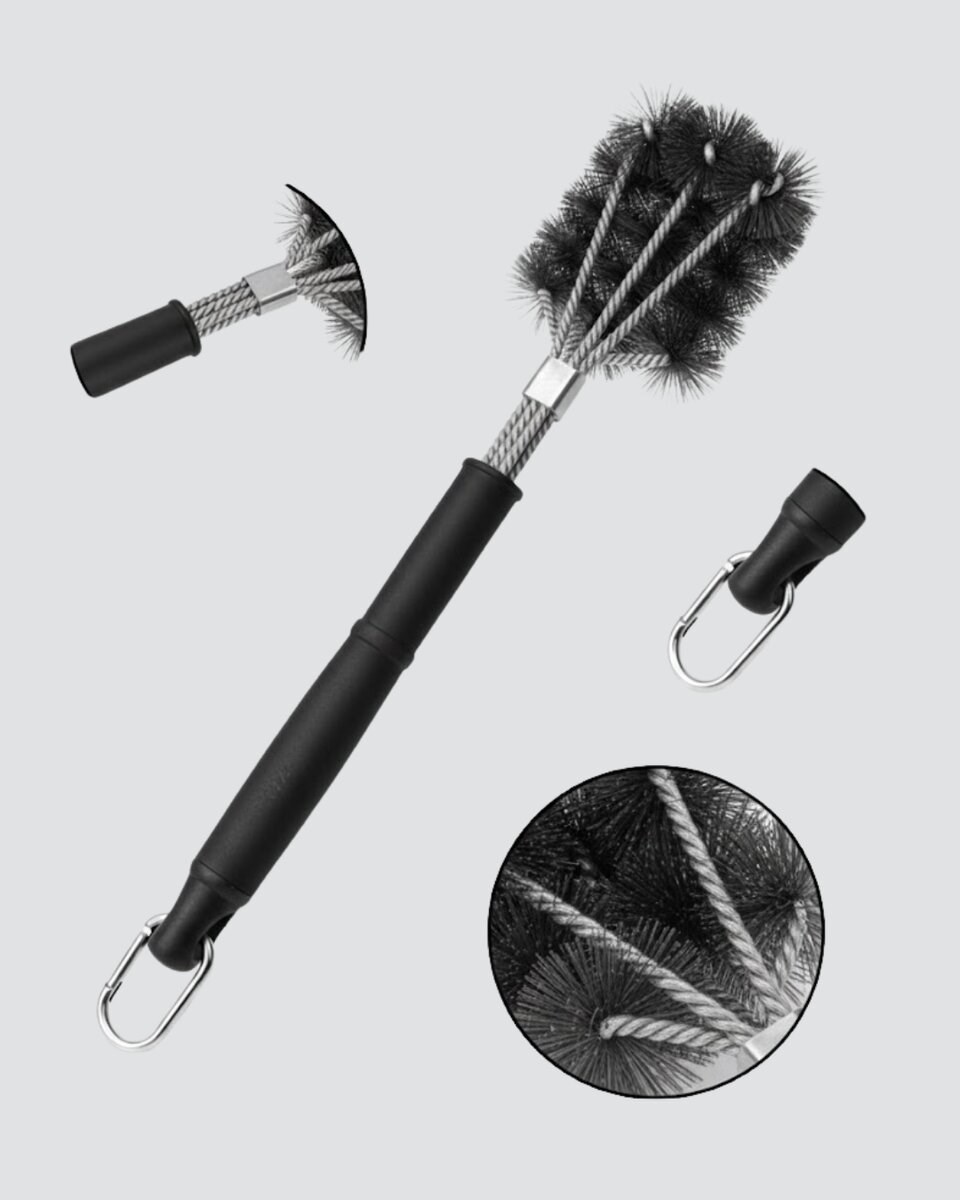 Paslanmaz Çelik Telli Mangal Temizlik Fırçası