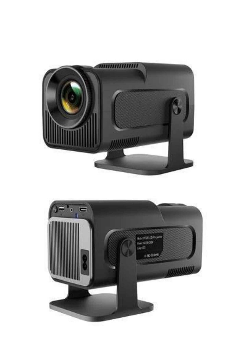 Projektör Siyah Android Taşınabilir Sinema Projeksiyon Wifi Destekli En Güncel Sürüm Akıllı