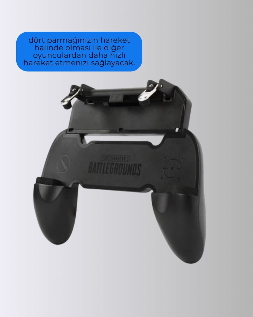 PUBG Mobile Uyumlu Joystick ve Parmak Tetikli Oyun Gamepadi