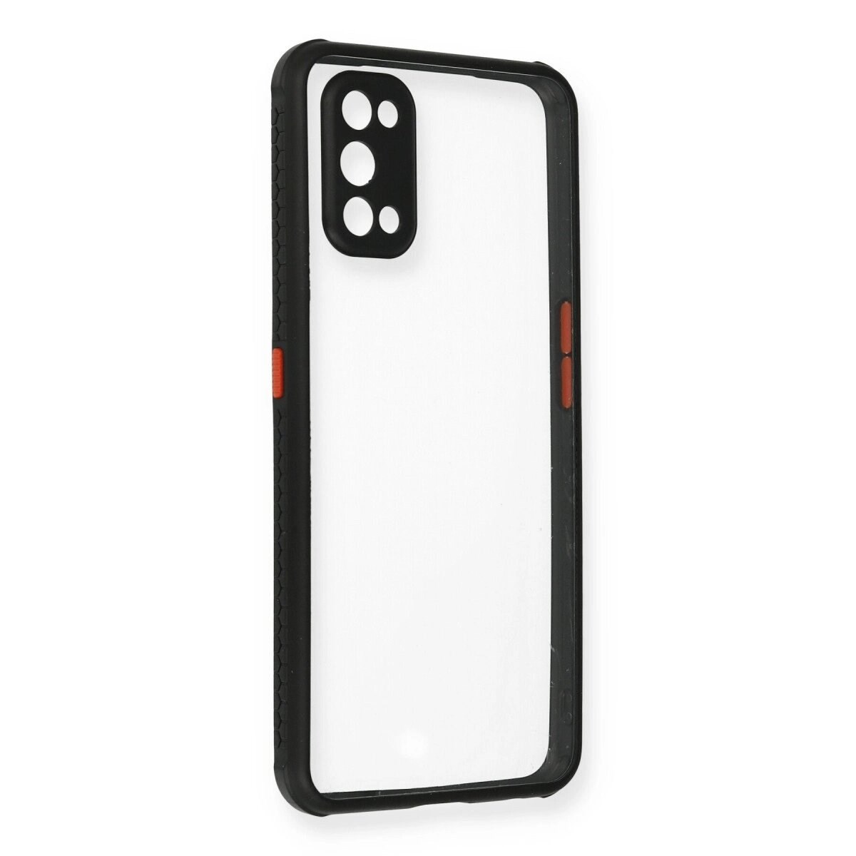 Realme 7 Pro Kılıf Miami Şeffaf Silikon - Siyah