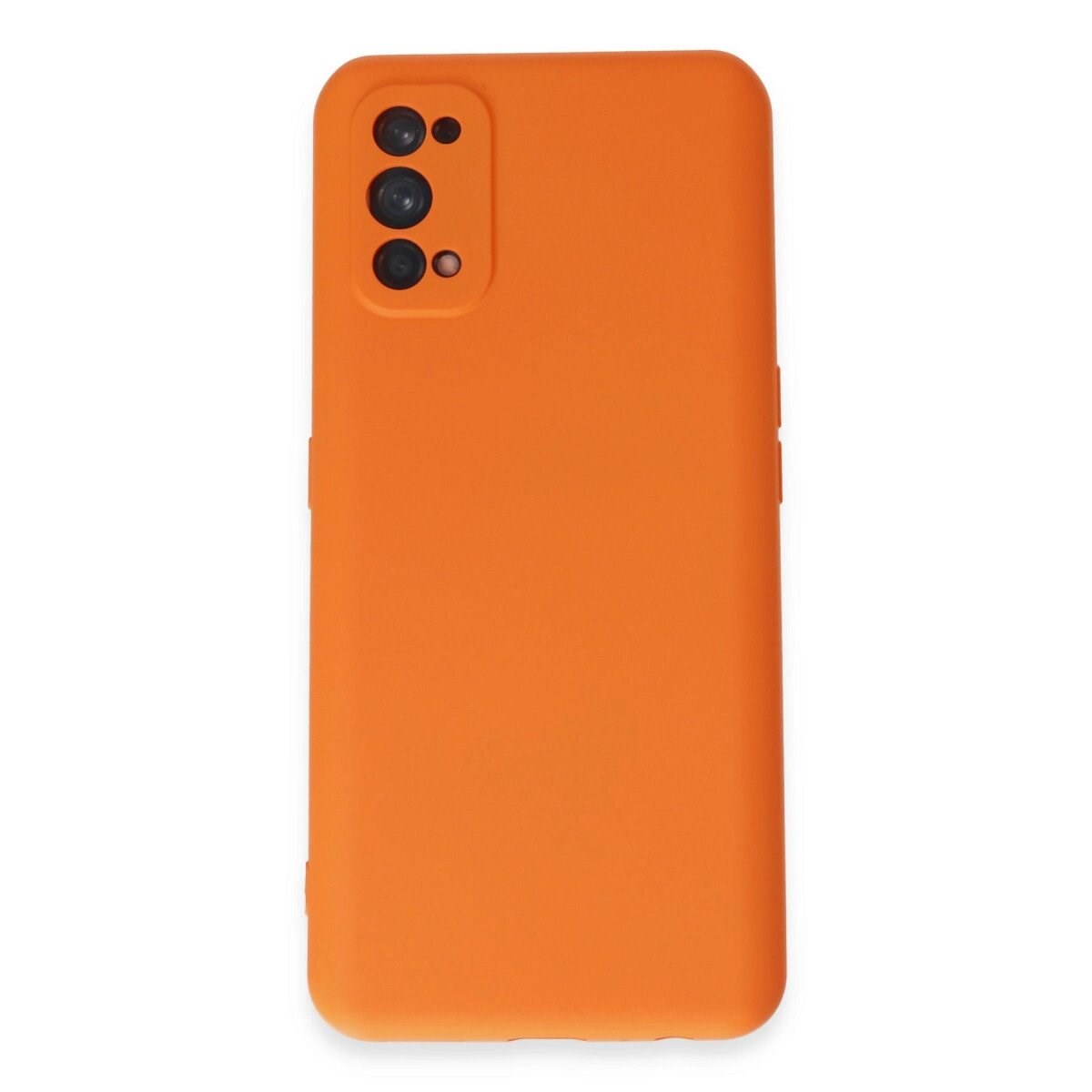 Realme 7 Pro Kılıf Nano İçi Kadife Silikon - Turuncu