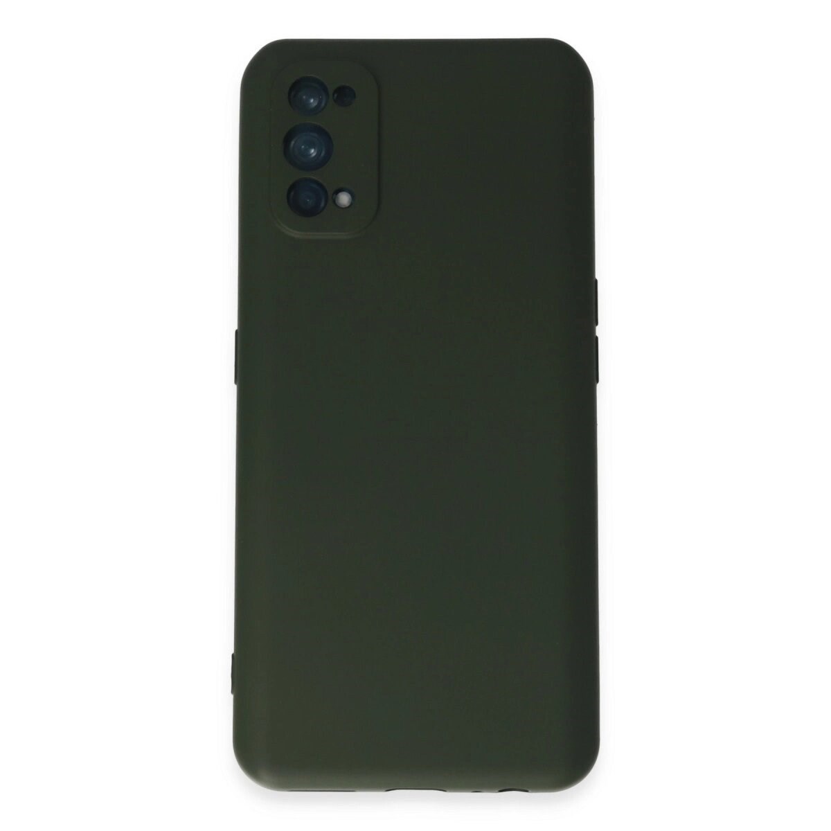 Realme 7 Pro Kılıf Nano İçi Kadife Silikon - Koyu Yeşil