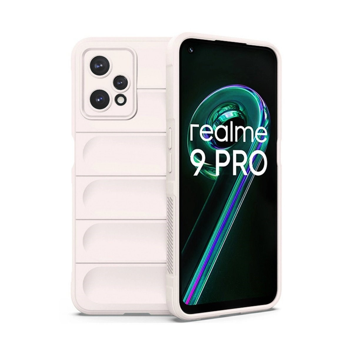 Realme 9 Pro 5g Kılıf Optimum Silikon - Krem