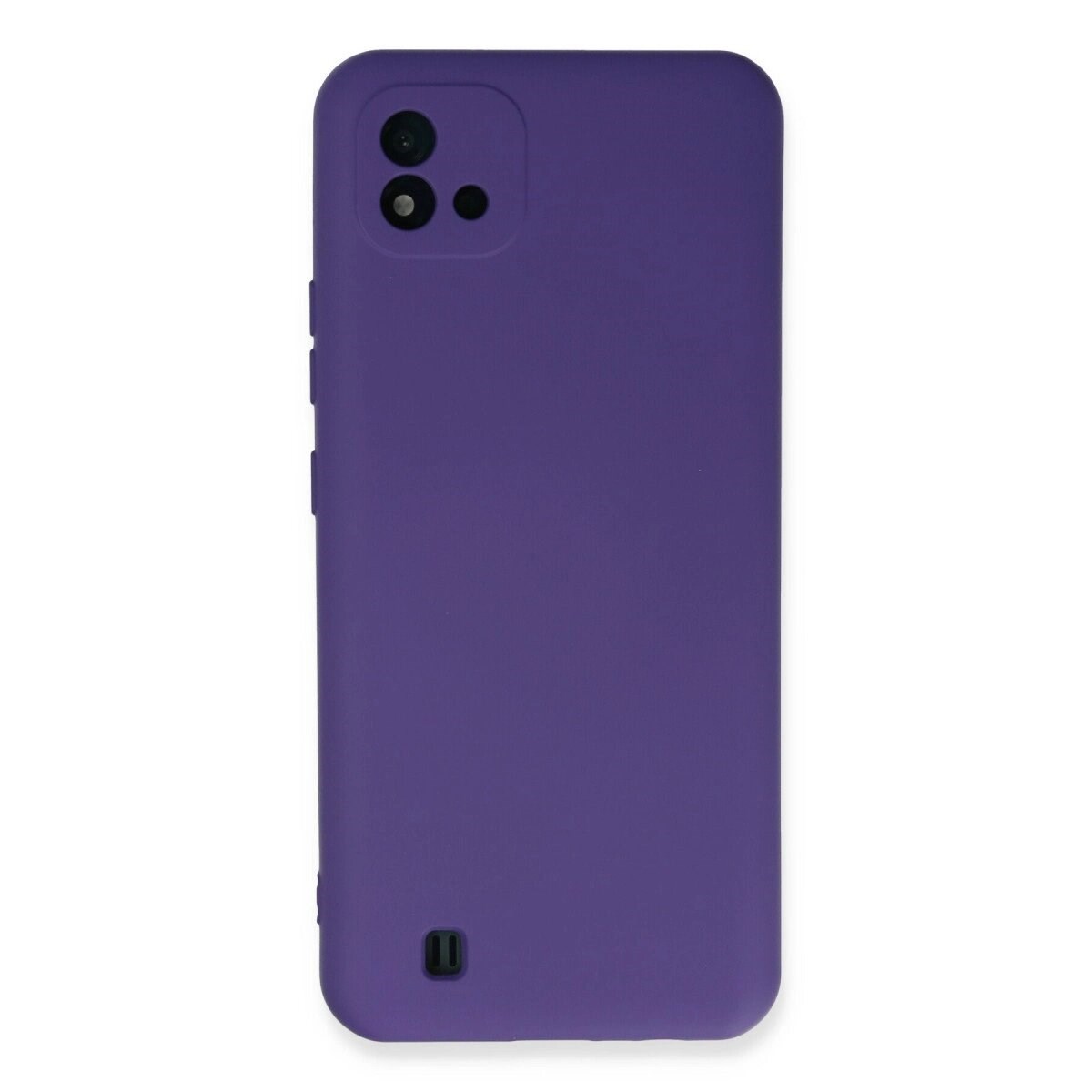 Realme C11 2021 Kılıf Nano İçi Kadife Silikon - Mor