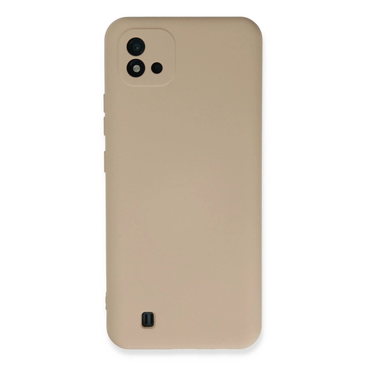Realme C11 2021 Kılıf Nano İçi Kadife Silikon - Pudra