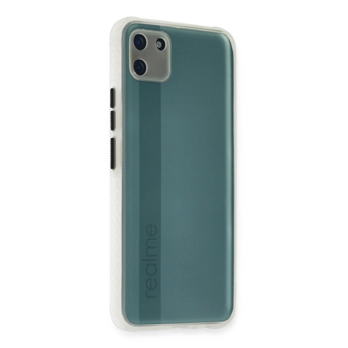 Realme C11 Kılıf Miami Şeffaf Silikon - Şeffaf
