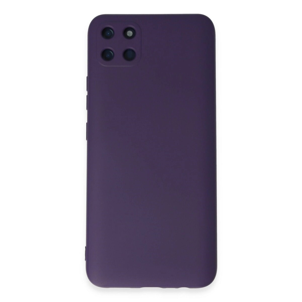 Realme C11 Kılıf Nano İçi Kadife Silikon - Mor