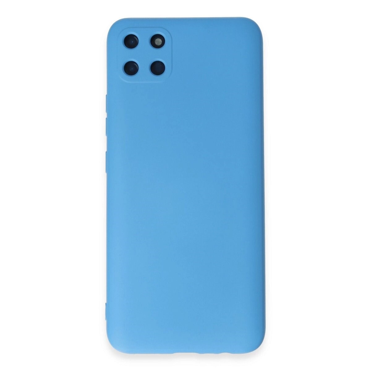 Realme C11 Kılıf Nano İçi Kadife Silikon - Mavi