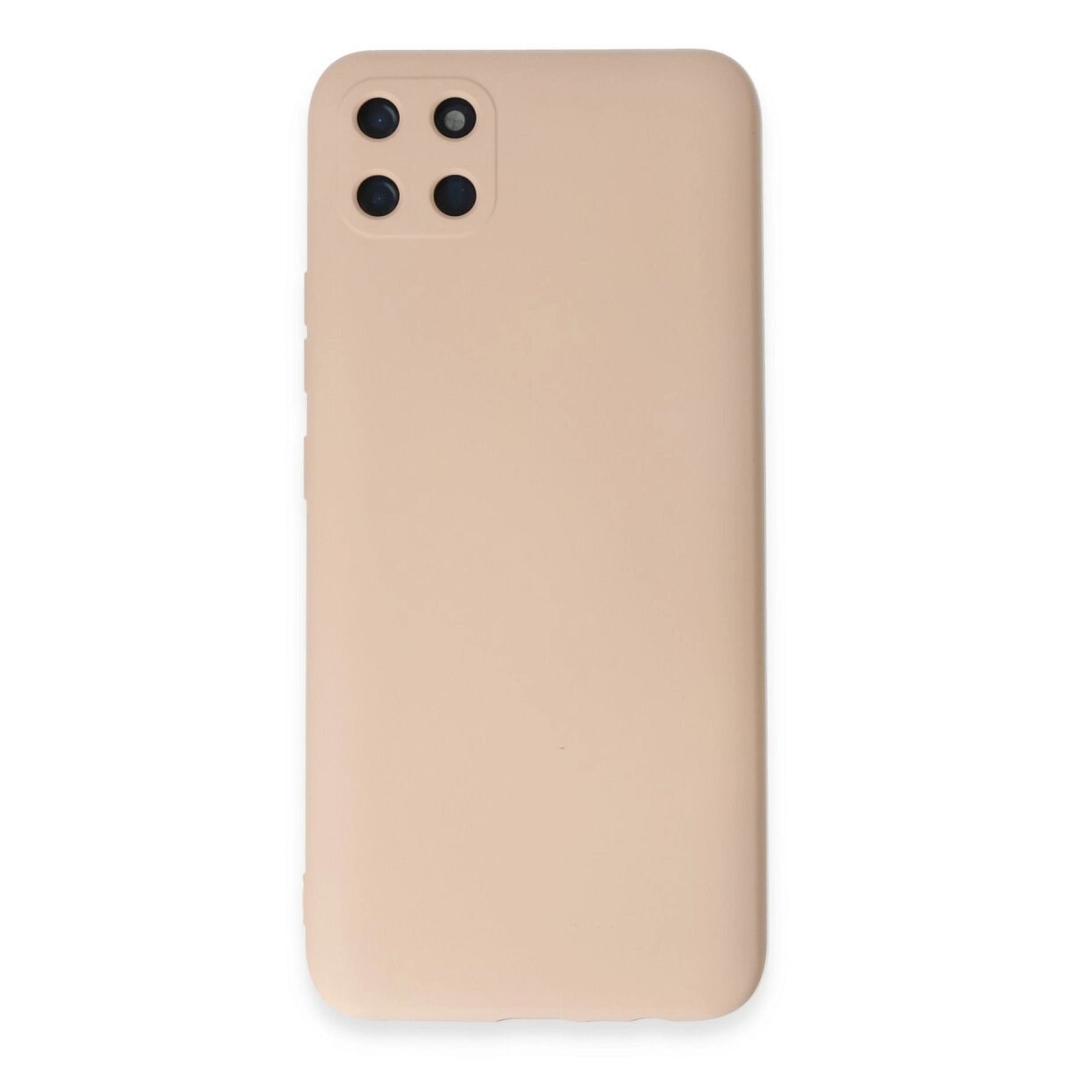 Realme C11 Kılıf Nano İçi Kadife Silikon - Pudra