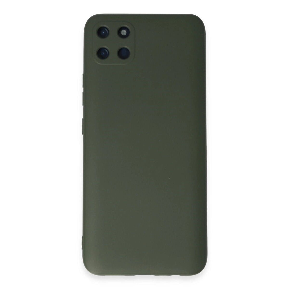 Realme C11 Kılıf Nano İçi Kadife Silikon - Koyu Yeşil