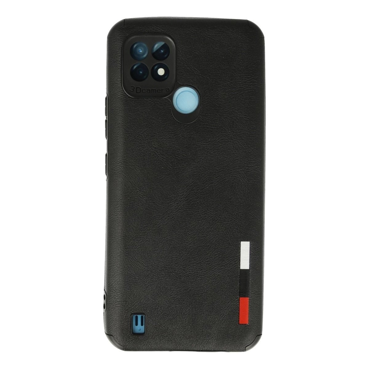 Realme C21 Kılıf Loop Deri Silikon - Siyah