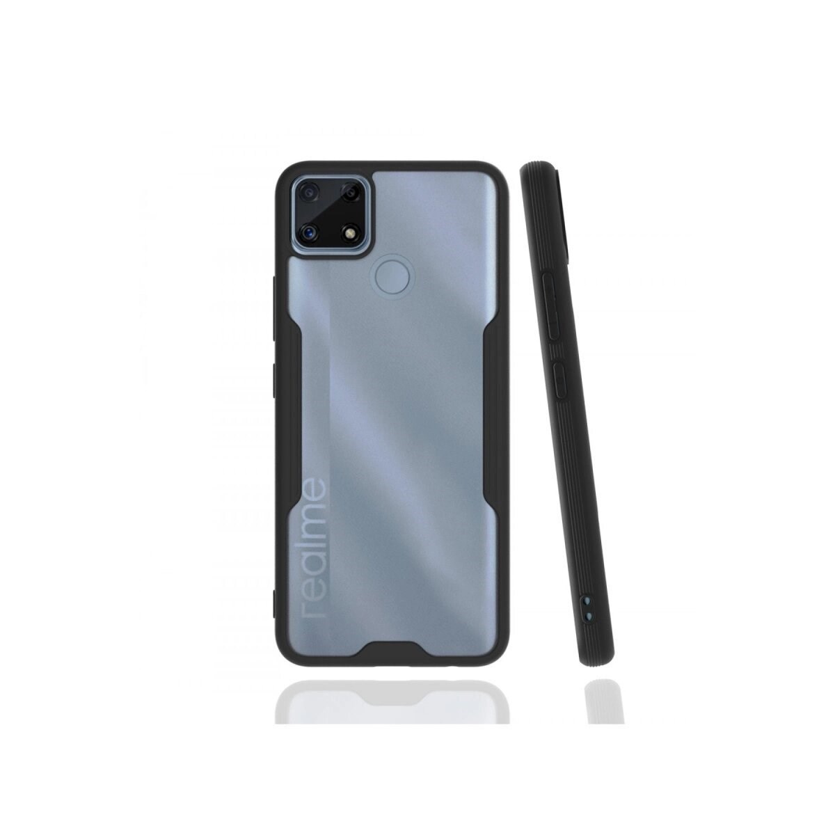 Realme C25 Kılıf Platin Silikon - Siyah
