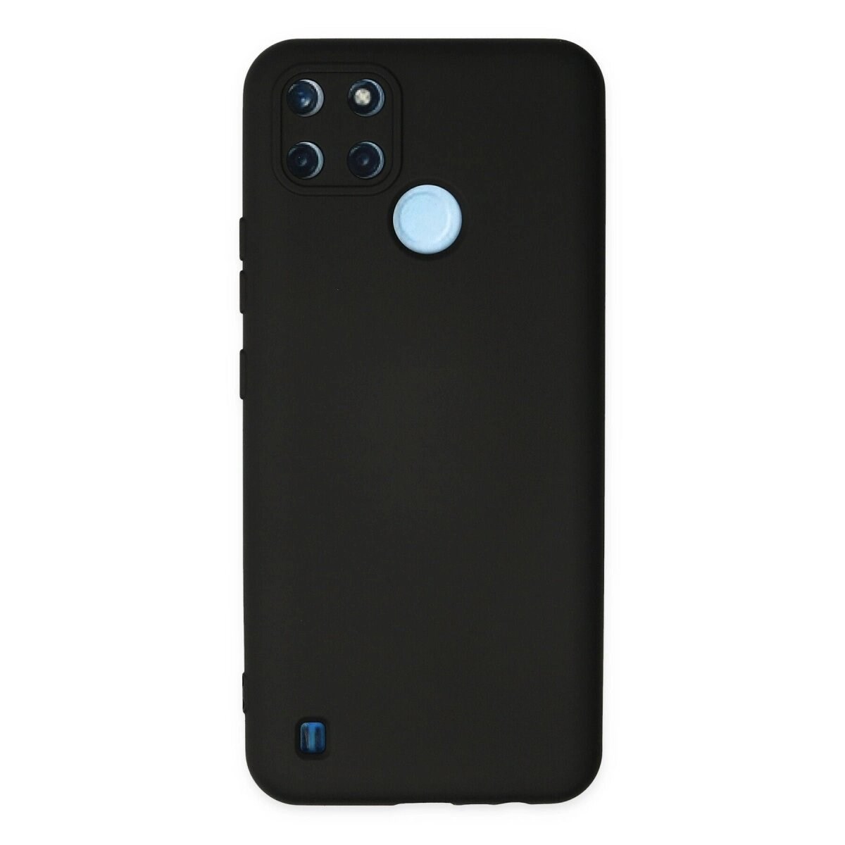 Realme C25y Kılıf Nano İçi Kadife Silikon - Siyah