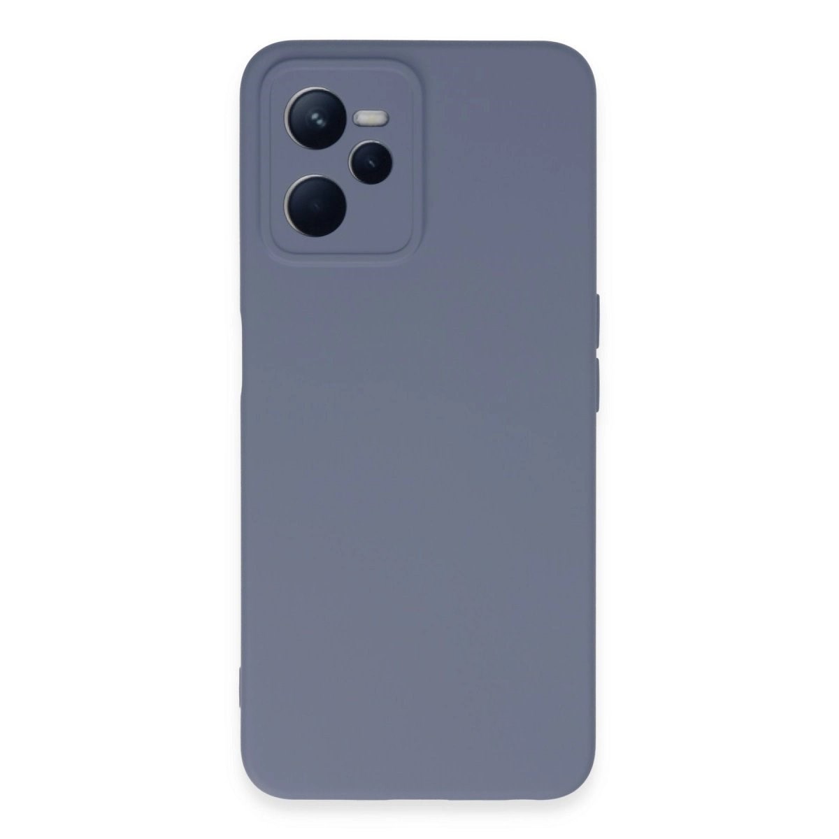 Realme C35 Kılıf Nano İçi Kadife Silikon - Gri