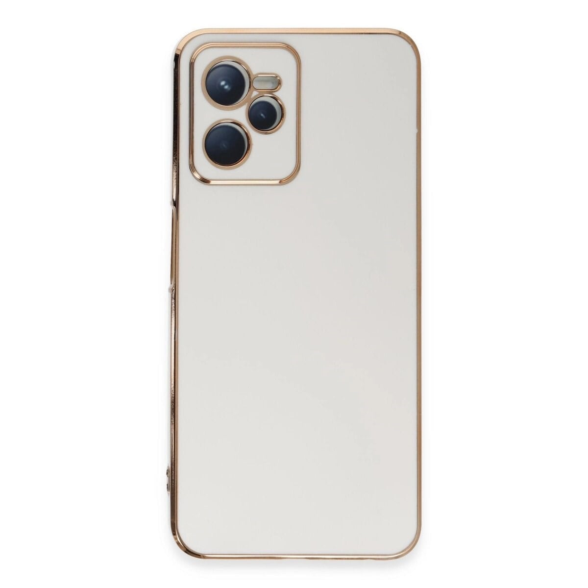 Realme C35 Kılıf Volet Silikon - Beyaz