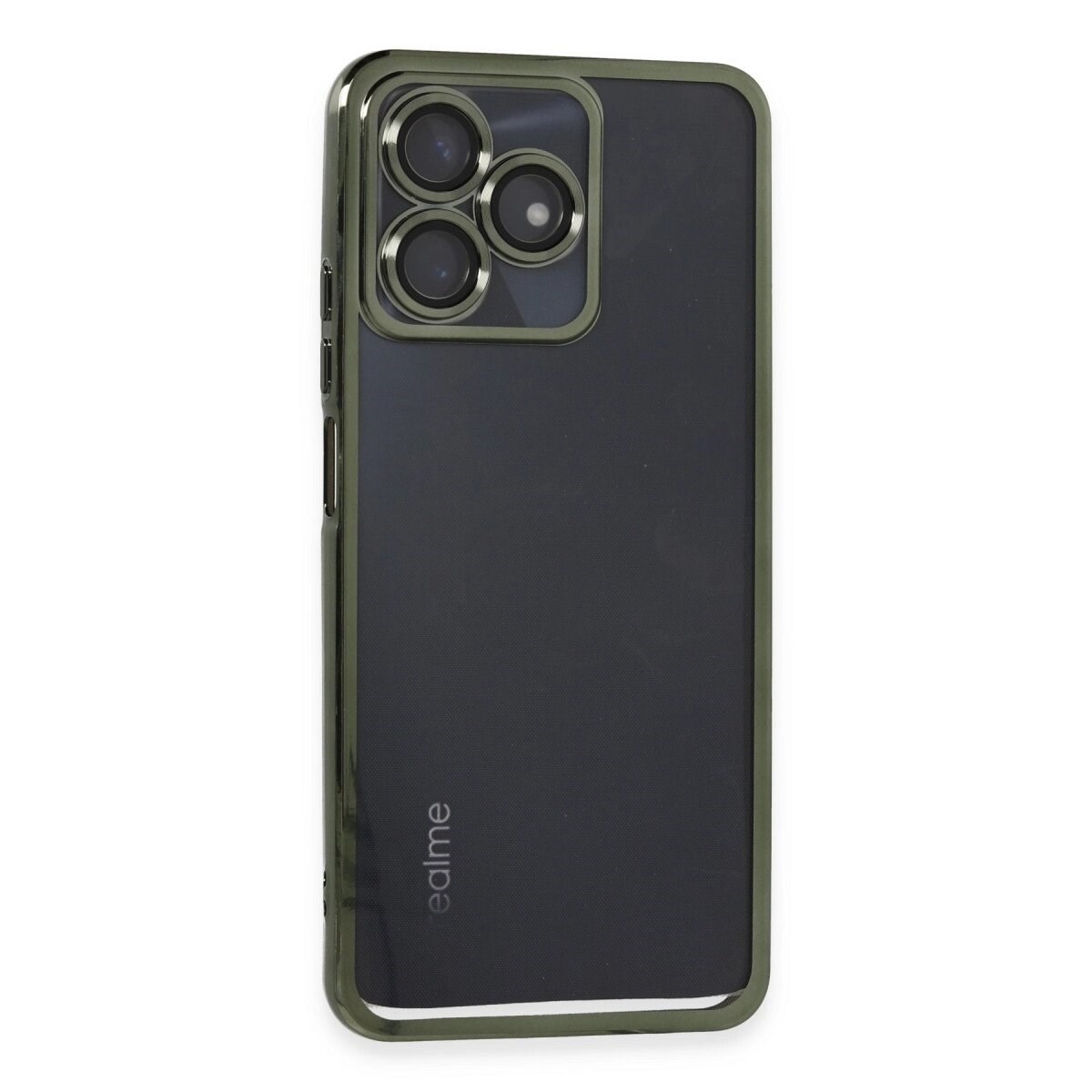 Realme C53 Kılıf Razer Lensli Silikon - Yeşil