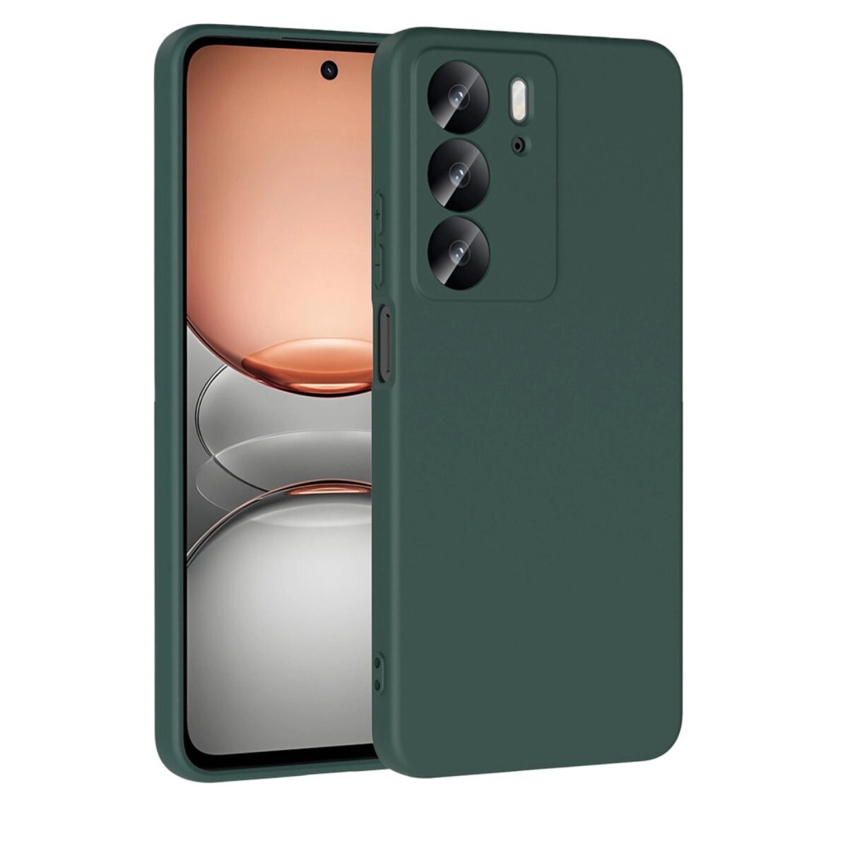 Realme C75 4g First Silikon - Koyu Yeşil