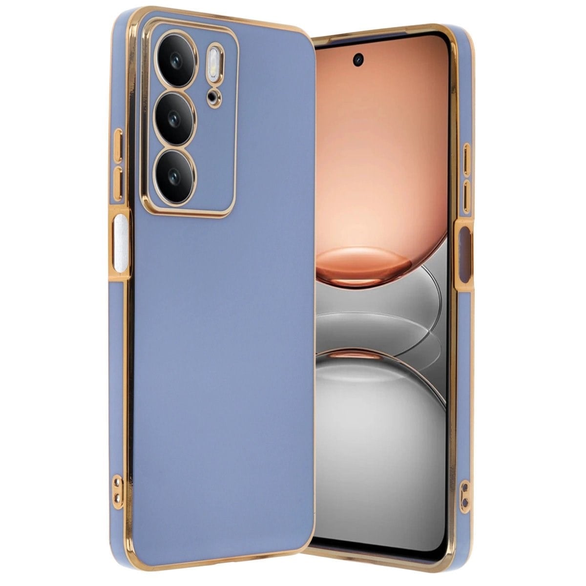Realme C75 4g Kılıf Volet Silikon - Mavi