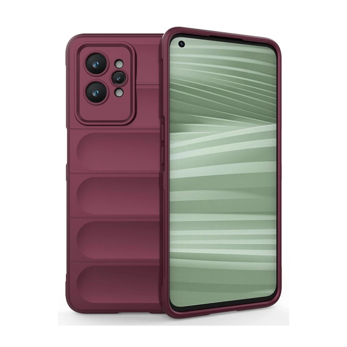 Realme Gt2 Pro 5g Kılıf Optimum Silikon - Bordo