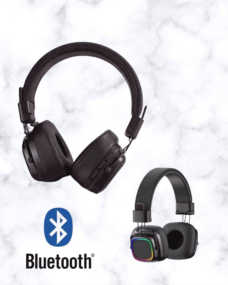 Renkli Işık Efektli Bluetooth 5.3 Müzik Kulaklığı Yeni Nesil