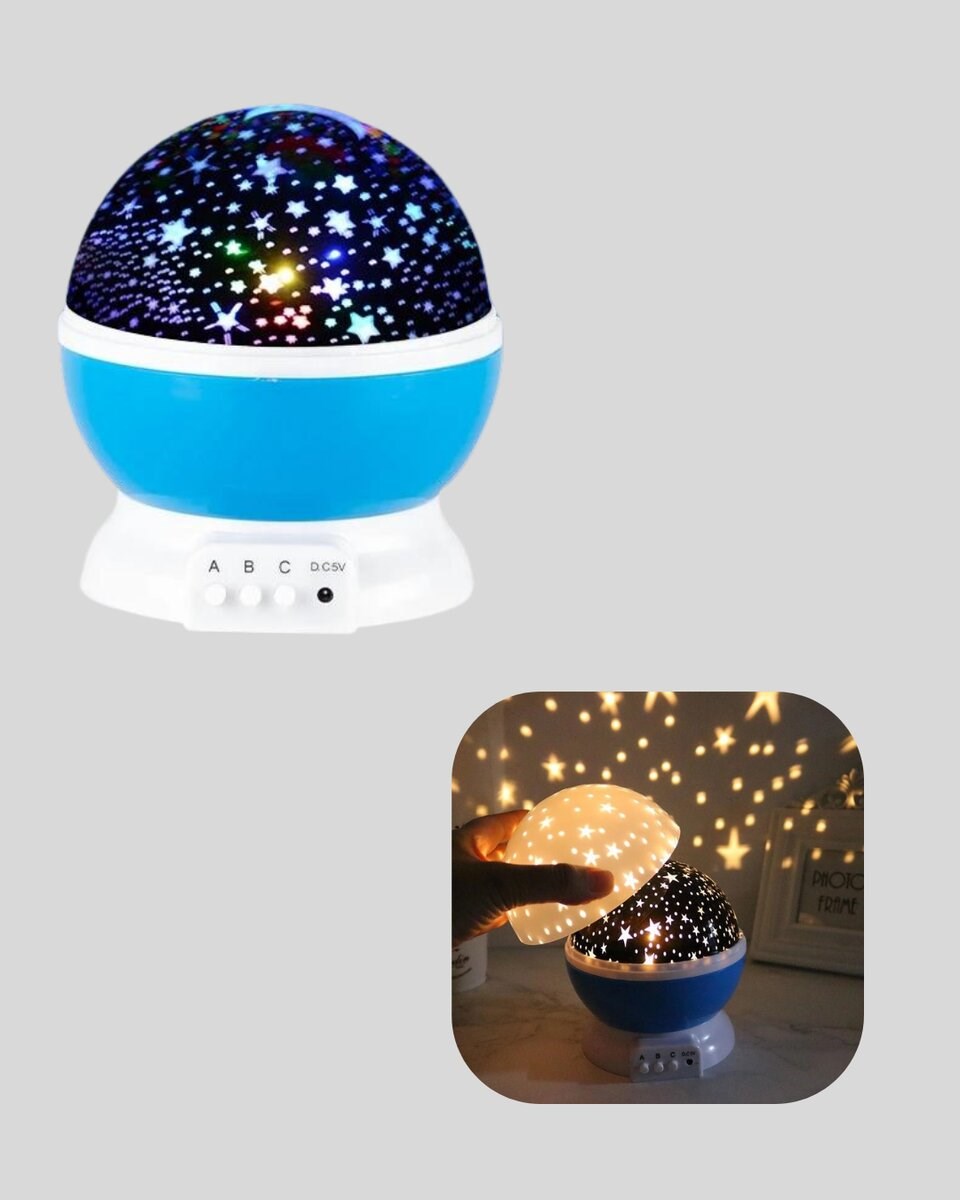 Renkli LED Gece Lambası 6 Işık Modlu Çocuk Odası Atmosfer Aydınlatma