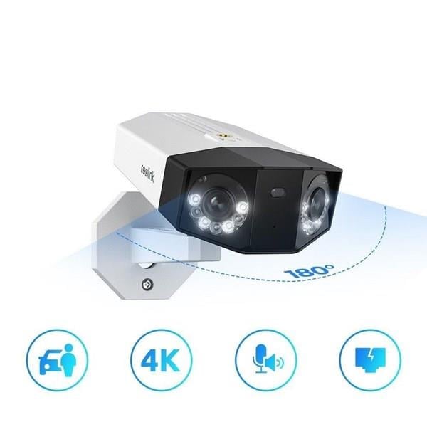 REOLINK 8MP PANORAMİK 3,2MM Duo 2 IP Güvenlik Kamerası PoE IP65, Renkli