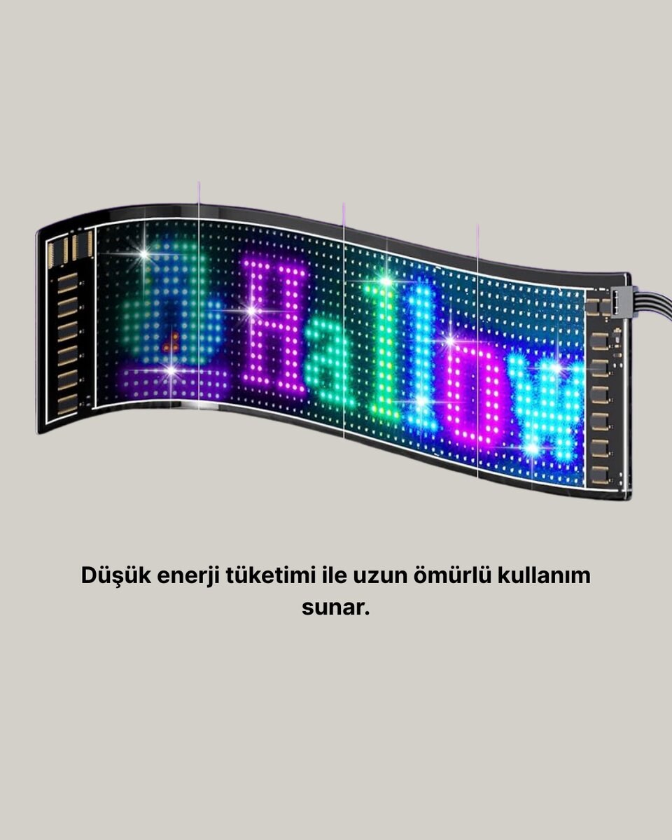 RGB LED Panel Renkli Işık Efektli Dekoratif Aydınlatma