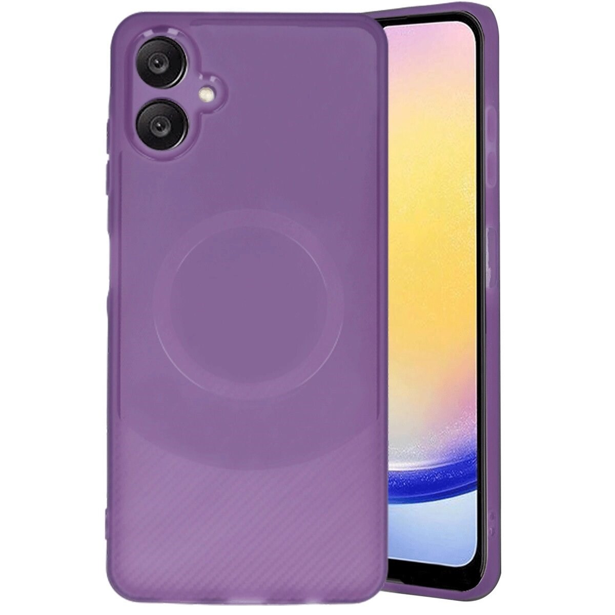 Samsung A06 Kılıf Maya Karbon Kapak - Mürdüm