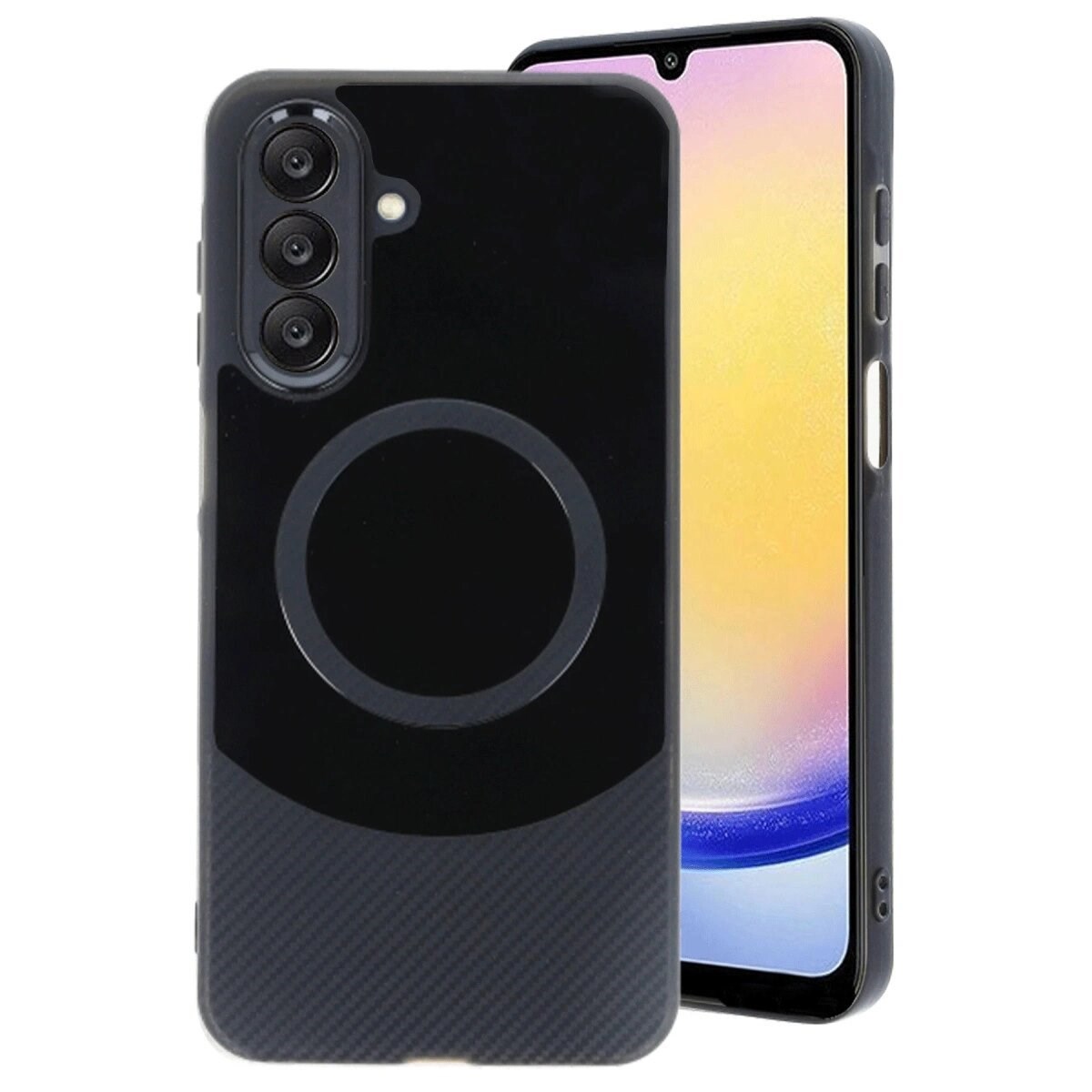 Samsung A36 Kılıf Maya Karbon Kapak - Siyah