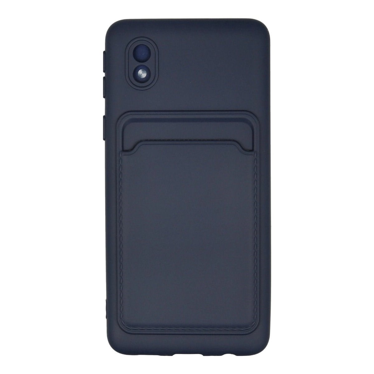 Samsung Galaxy A01 Core Kılıf Kelvin Kartvizitli Silikon - Lacivert