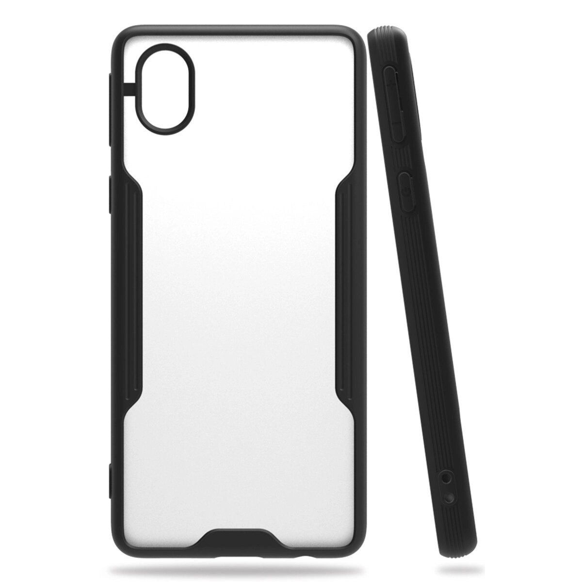 Samsung Galaxy A01 Core Kılıf Platin Silikon - Siyah