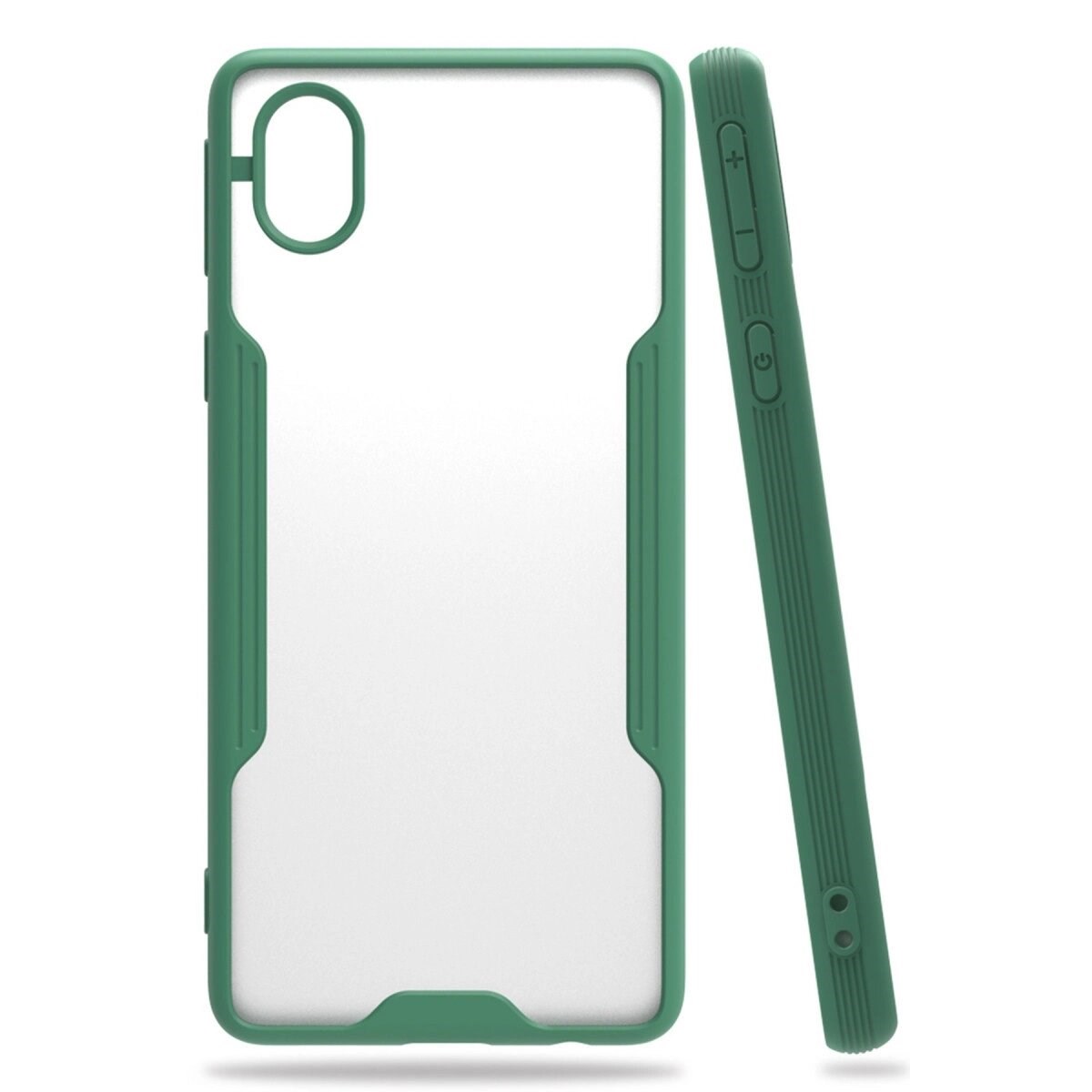 Samsung Galaxy A01 Core Kılıf Platin Silikon - Yeşil