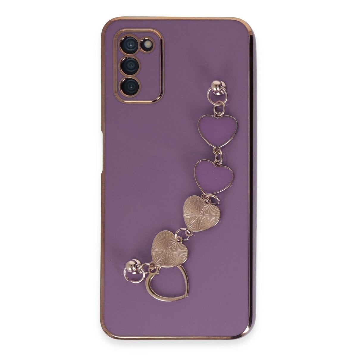 Samsung Galaxy A03s Kılıf Esila Silikon - Mor