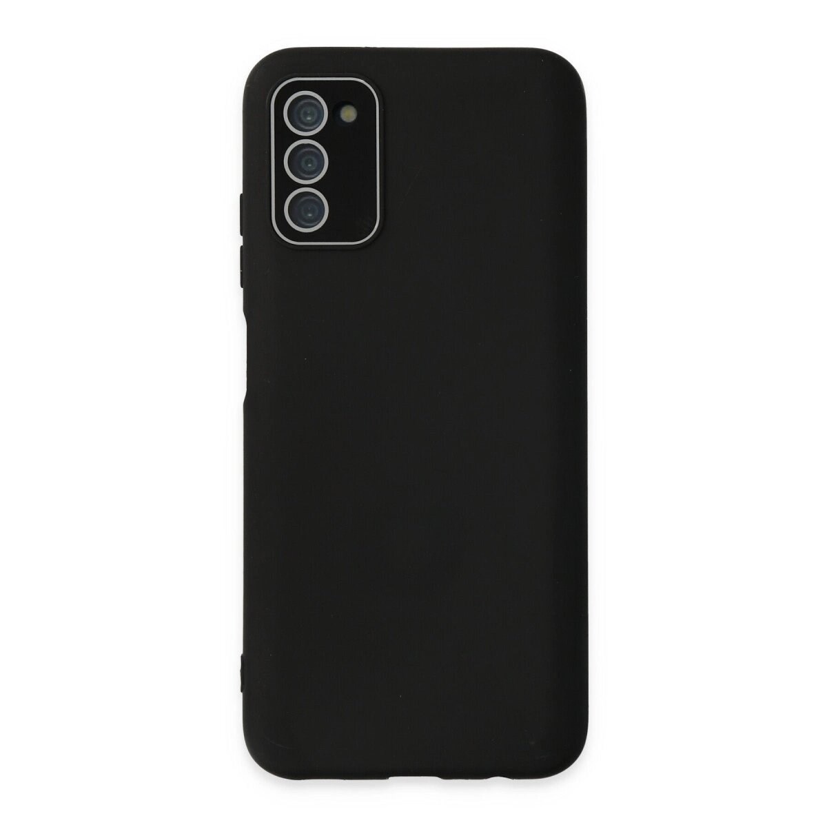 Samsung Galaxy A03s Kılıf Lansman Glass Kapak - Siyah
