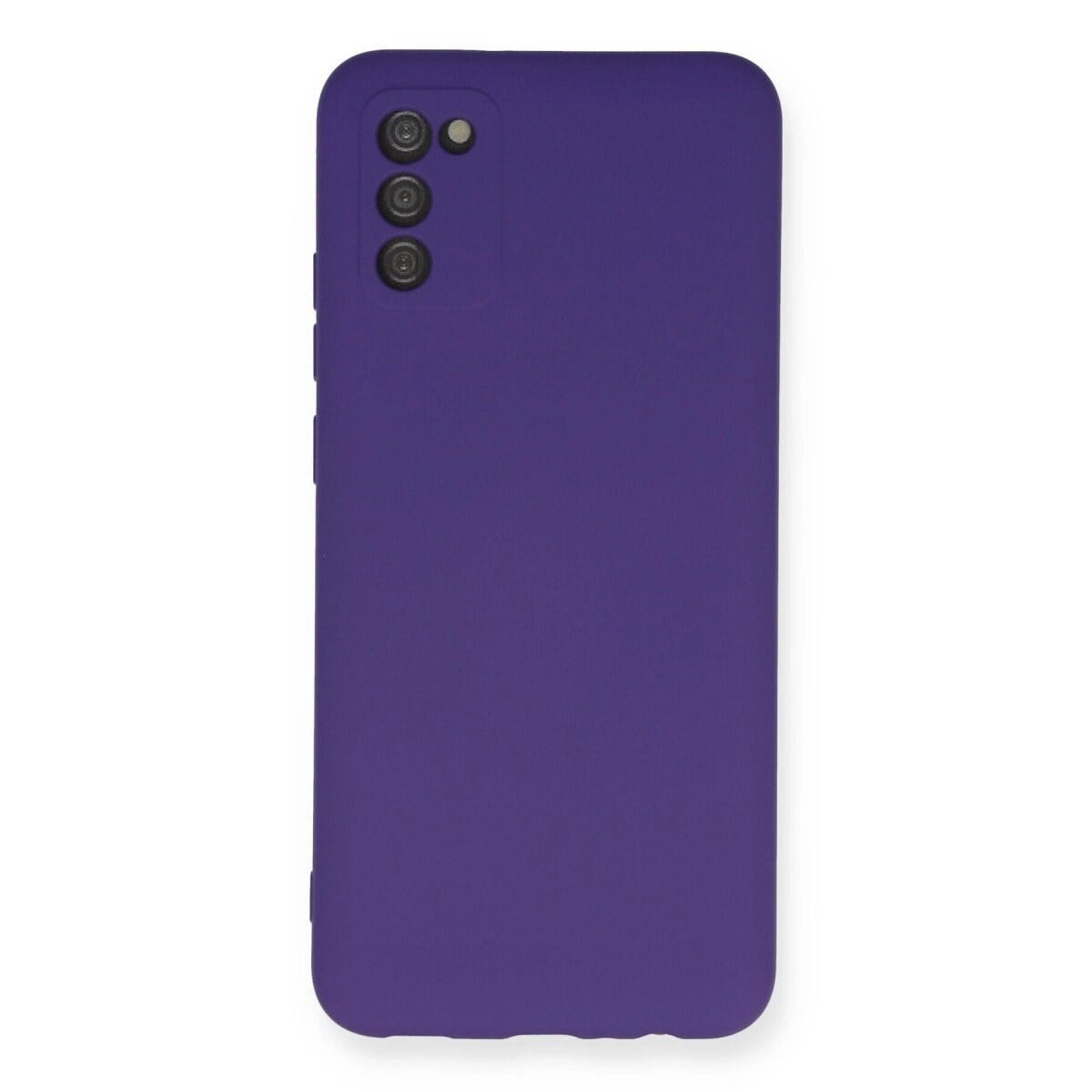 Samsung Galaxy A03s Kılıf Nano İçi Kadife Silikon - Mor