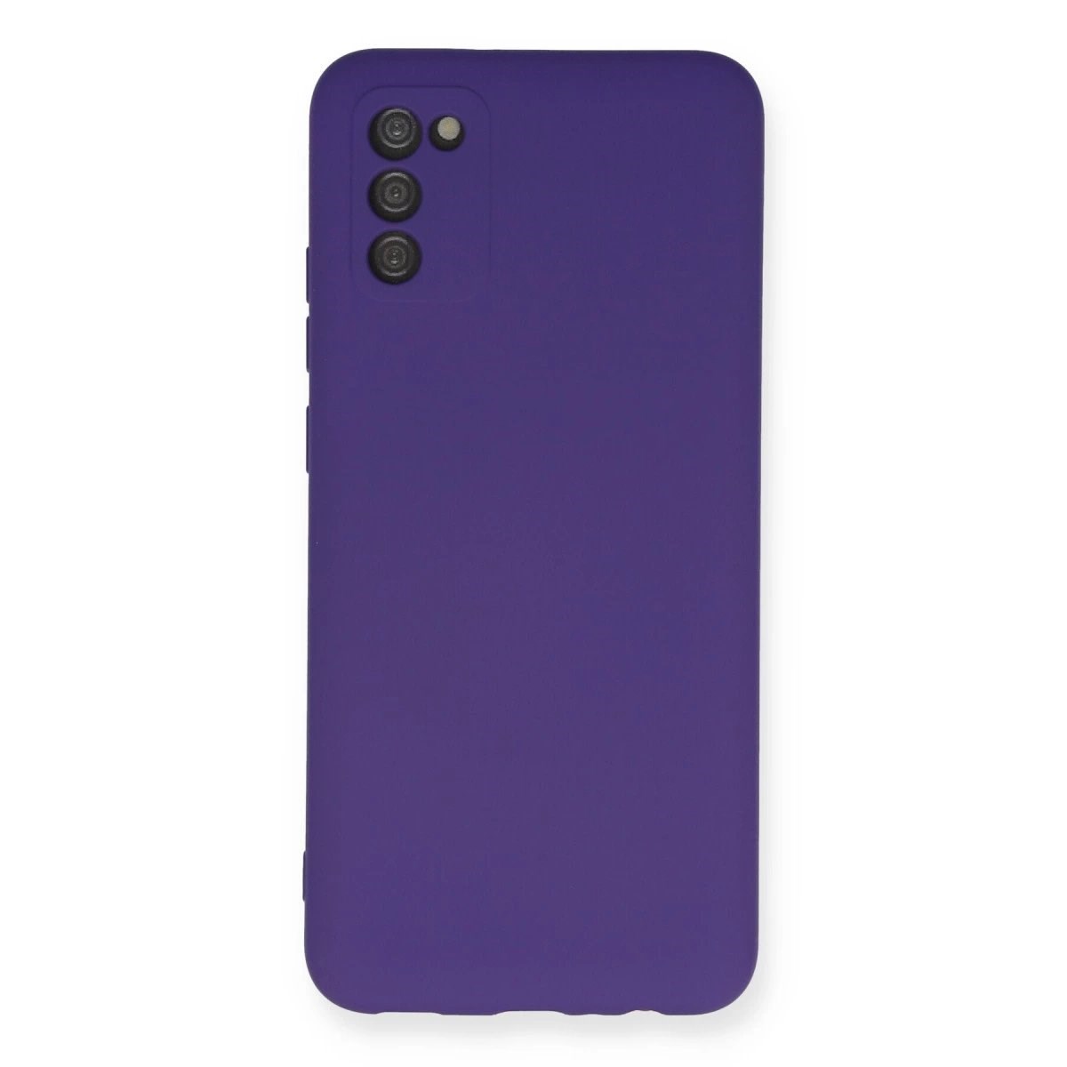 Samsung Galaxy A03s Kılıf Nano İçi Kadife Silikon - Mor