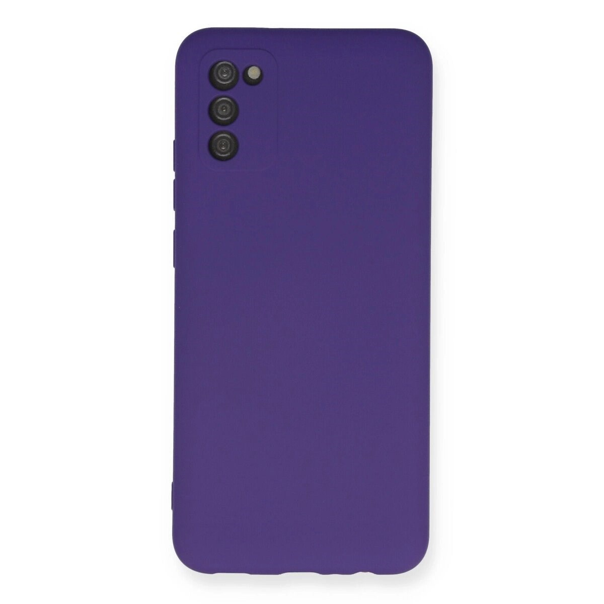 Samsung Galaxy A03s Kılıf Nano İçi Kadife Silikon - Mor