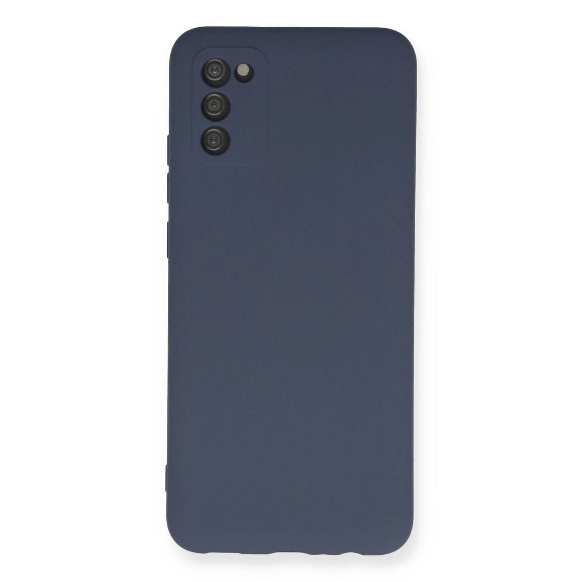 Samsung Galaxy A03s Kılıf Nano İçi Kadife Silikon - Gri