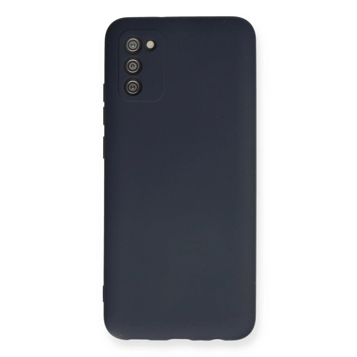 Samsung Galaxy A03s Kılıf Nano İçi Kadife Silikon - Lacivert