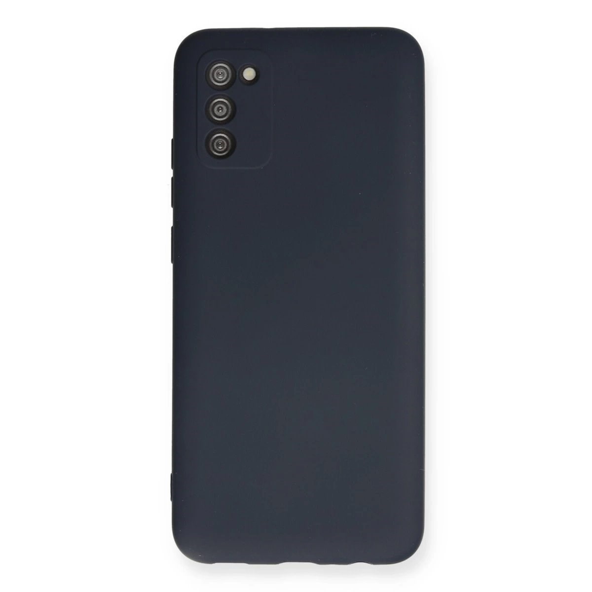 Samsung Galaxy A03s Kılıf Nano İçi Kadife Silikon - Lacivert