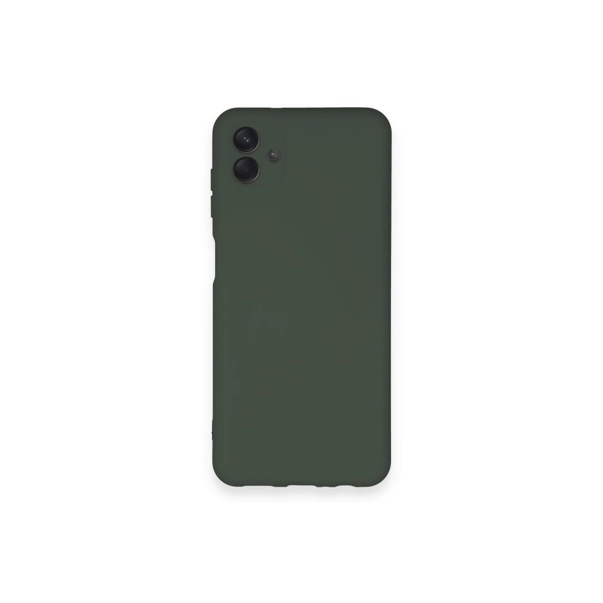 Samsung Galaxy A04 Kılıf Nano İçi Kadife Silikon - Koyu Yeşil