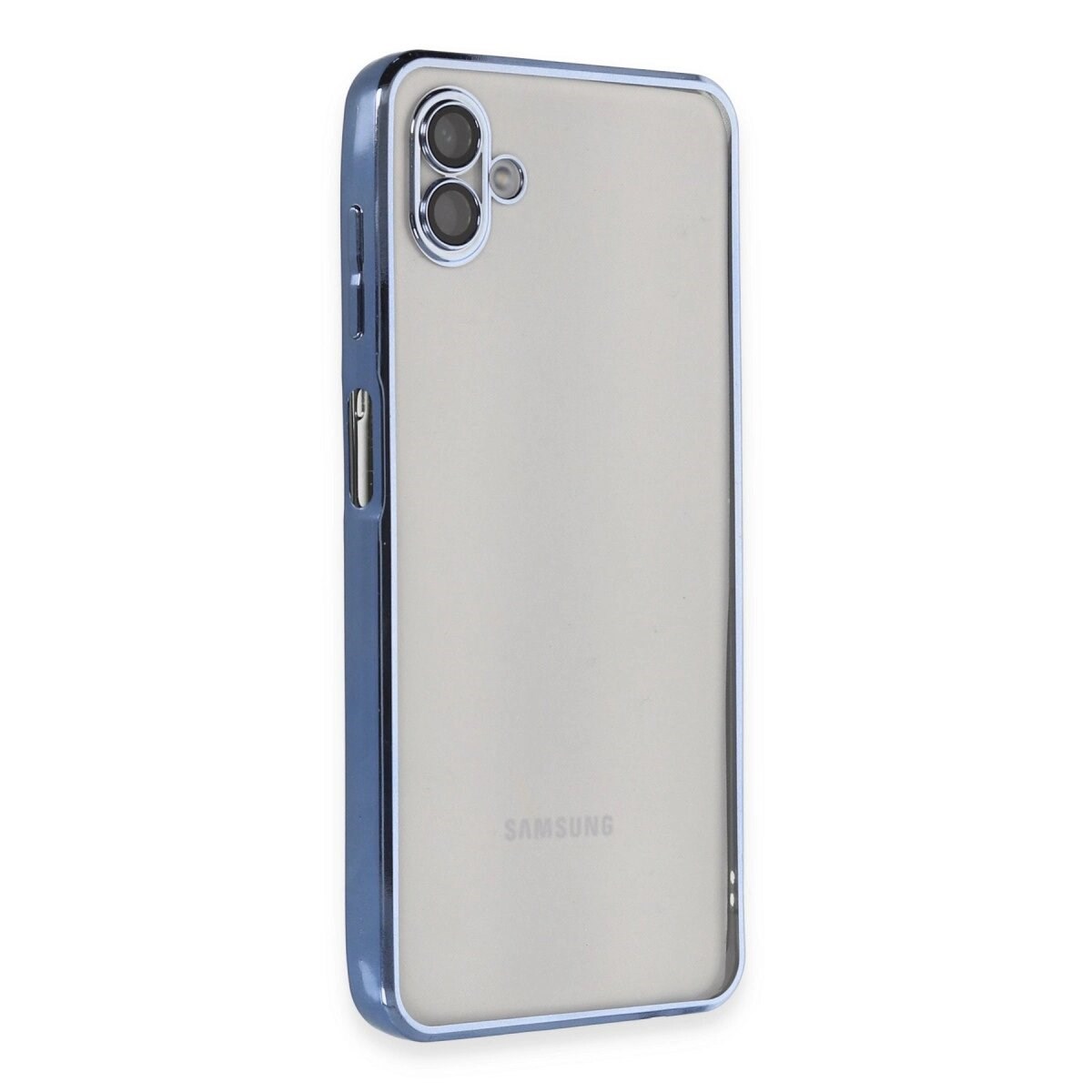 Samsung Galaxy A04 Kılıf Razer Lensli Silikon - Açık Mavi