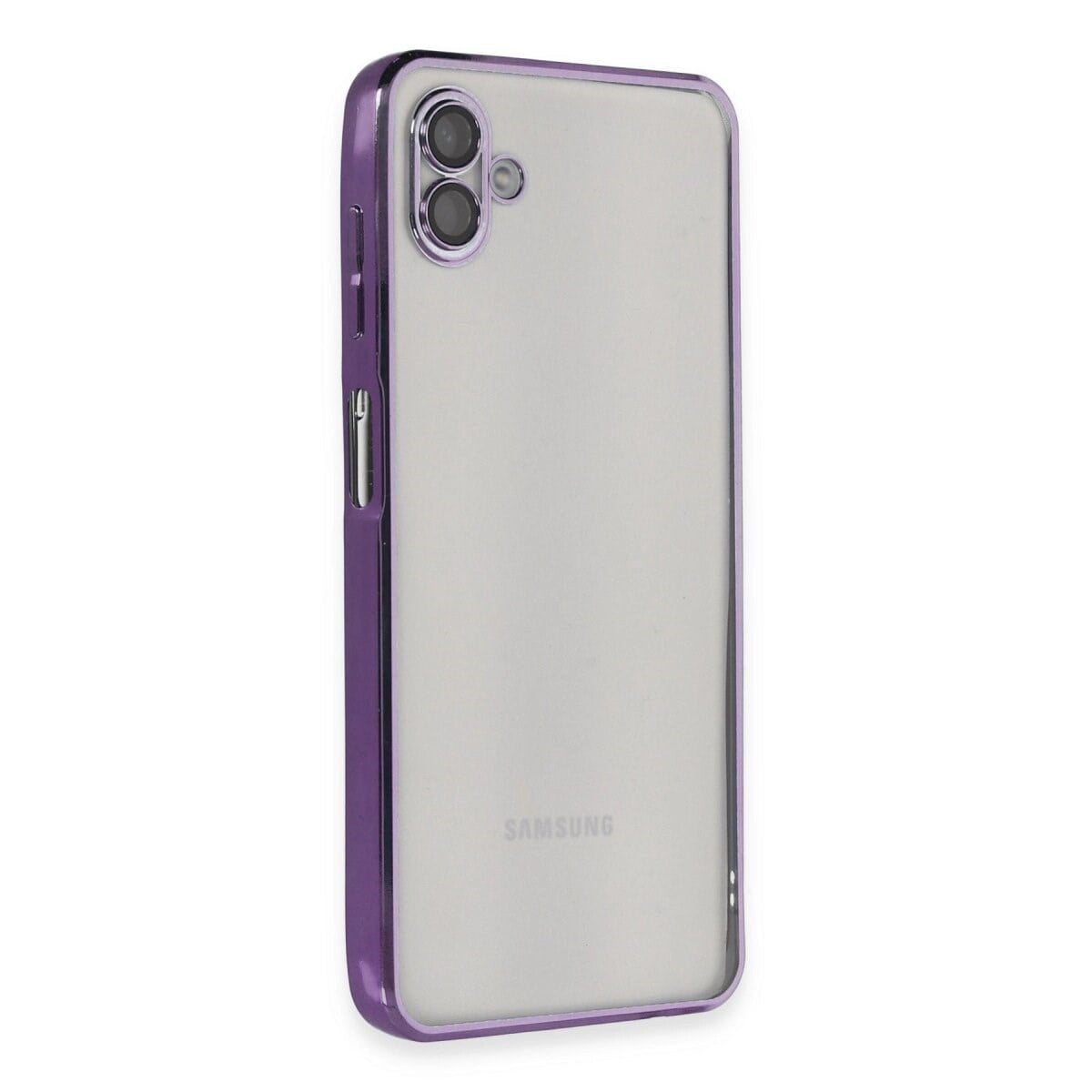 Samsung Galaxy A04 Kılıf Razer Lensli Silikon - Mor