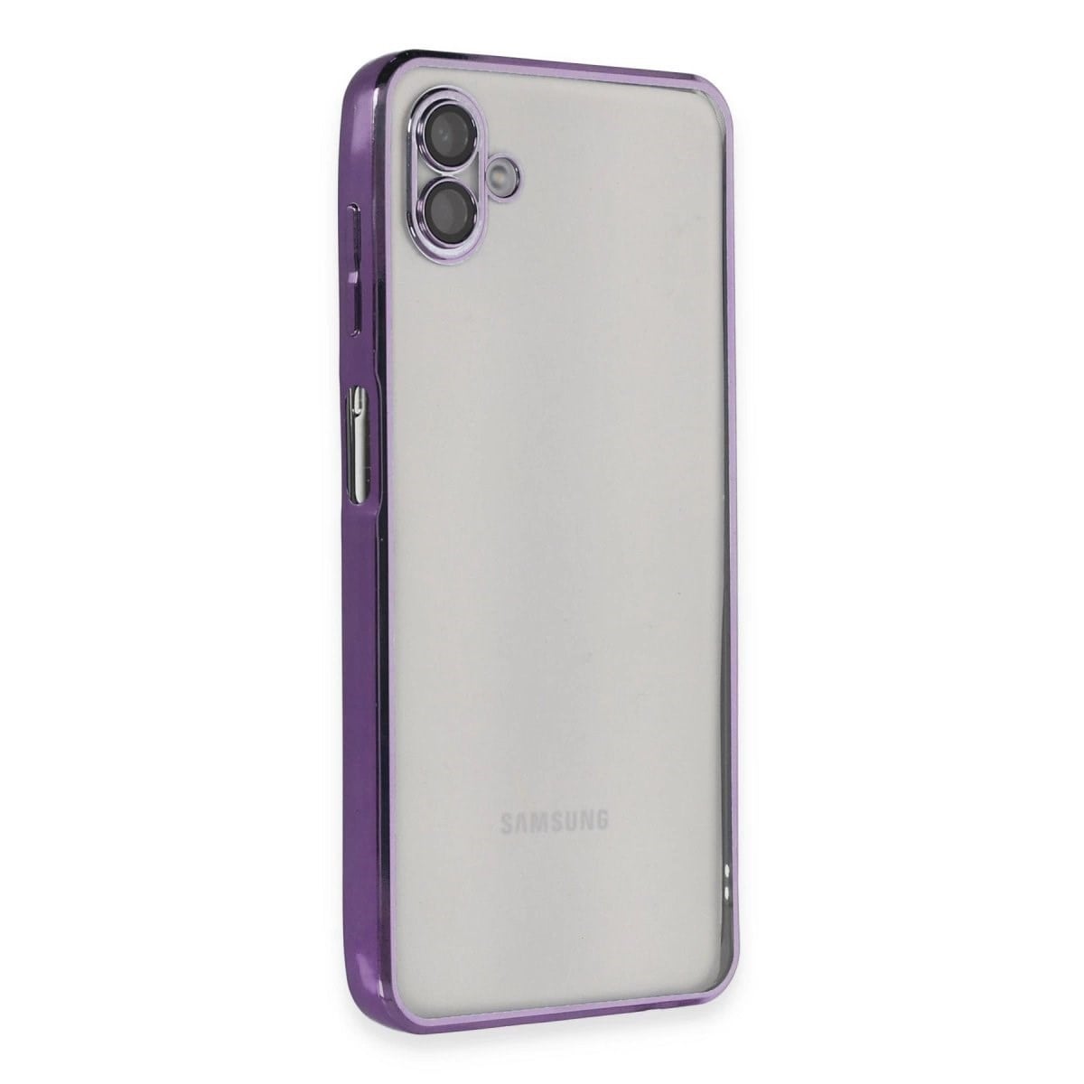 Samsung Galaxy A04 Kılıf Razer Lensli Silikon - Mor