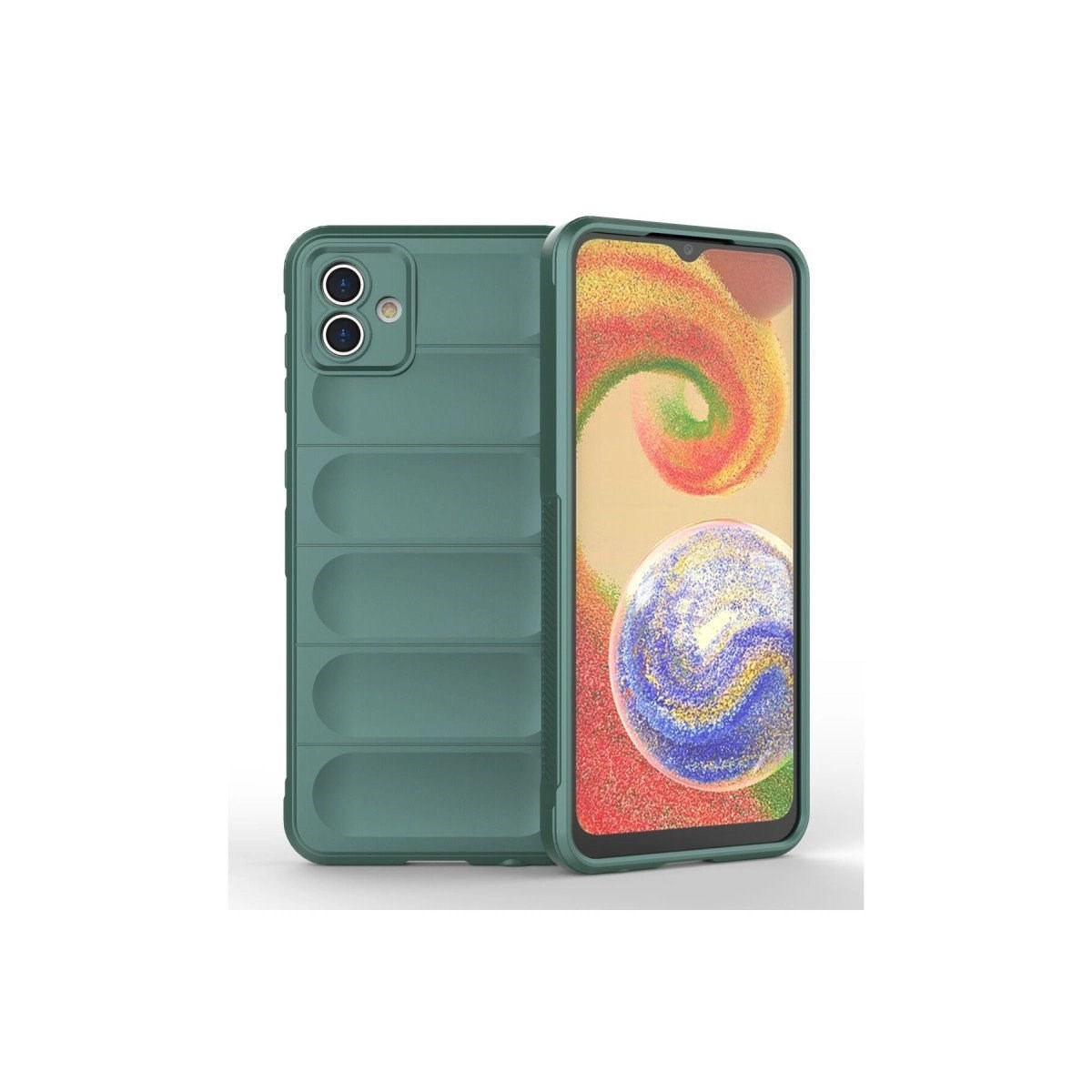 Samsung Galaxy A04e Kılıf Optimum Silikon - Koyu Yeşil