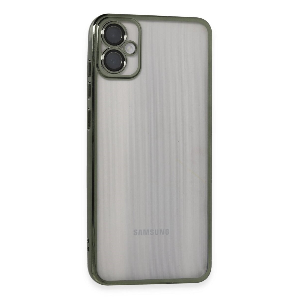 Samsung Galaxy A05 Kılıf Razer Lensli Silikon - Yeşil