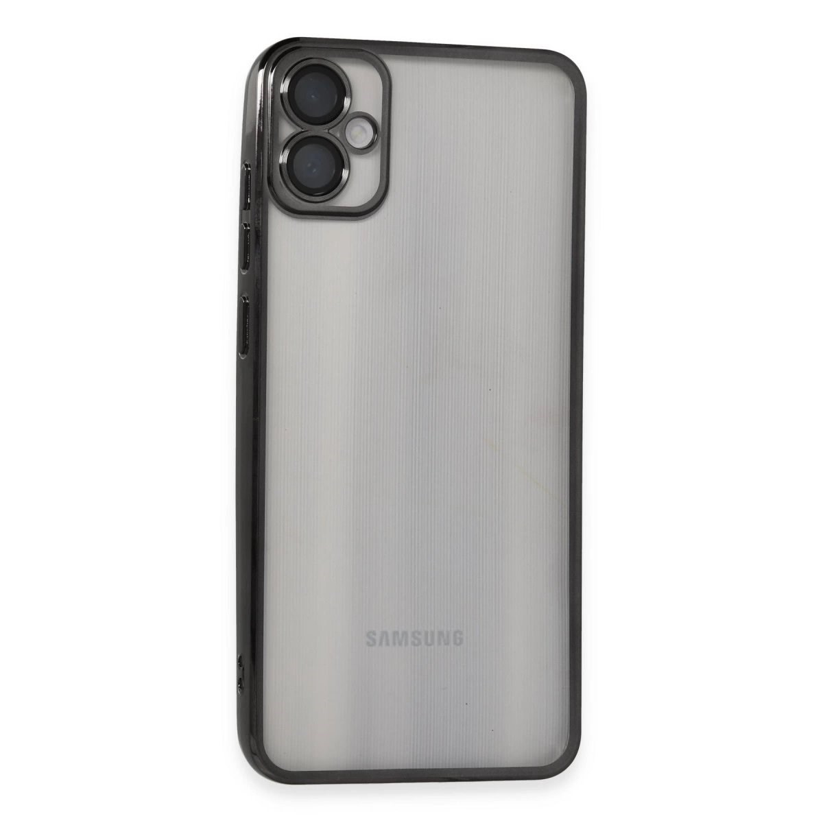 Samsung Galaxy A05 Kılıf Razer Lensli Silikon - Siyah