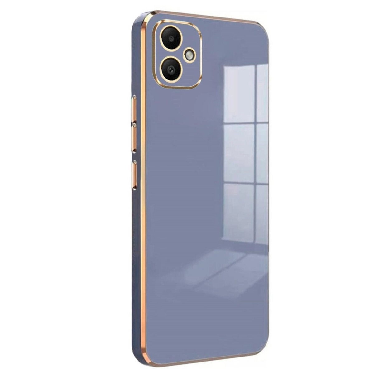 Samsung Galaxy A05 Kılıf Volet Silikon - Mavi