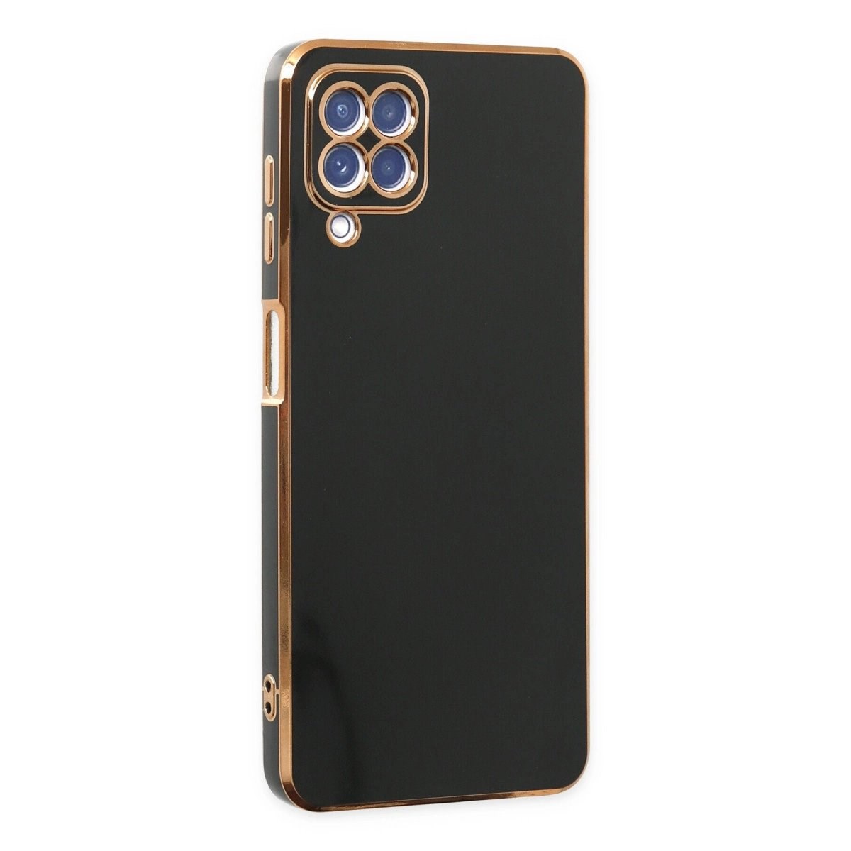 Samsung Galaxy A12 Kılıf Volet Silikon - Siyah