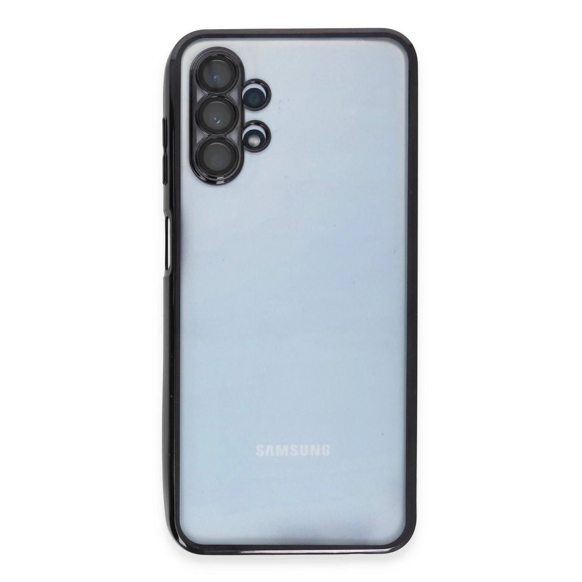 Samsung Galaxy A13 4g Kılıf Razer Lensli Silikon - Siyah